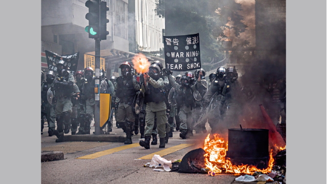 Demonstration against extradition bill, 1 October 2019 (Studio Incendo - CC BY 2.0)