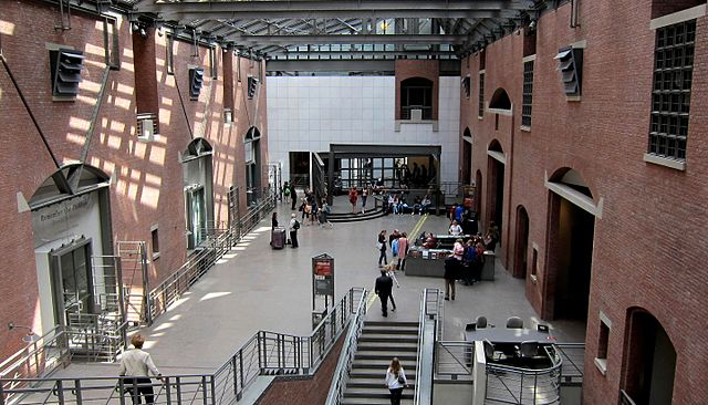 Interior of the United States Holocaust Memorial Museum