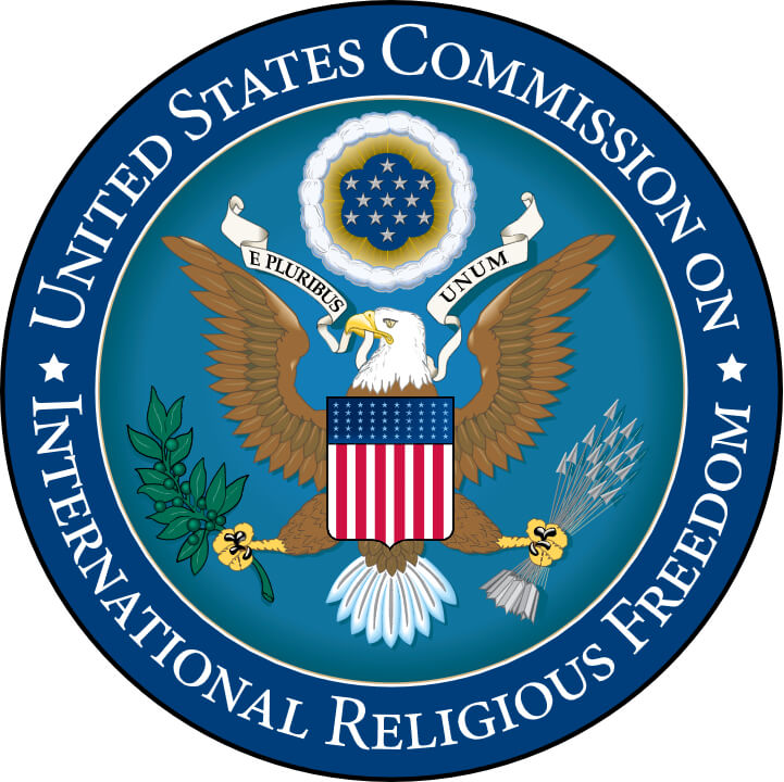 Logo of the United States Commission on International Religious Freedom.