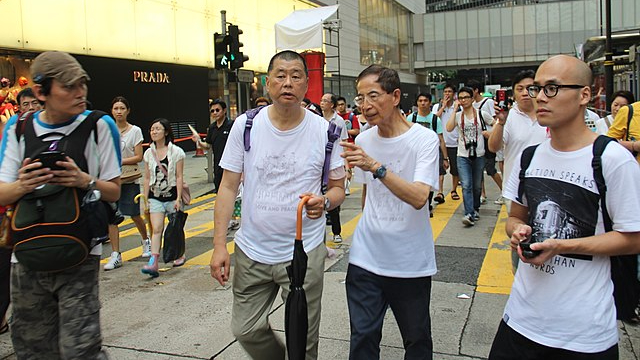 Jimmy Lai and Martin Lee Chu-ming