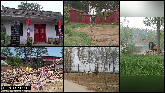 Folk religion temples were demolished across Henan Province