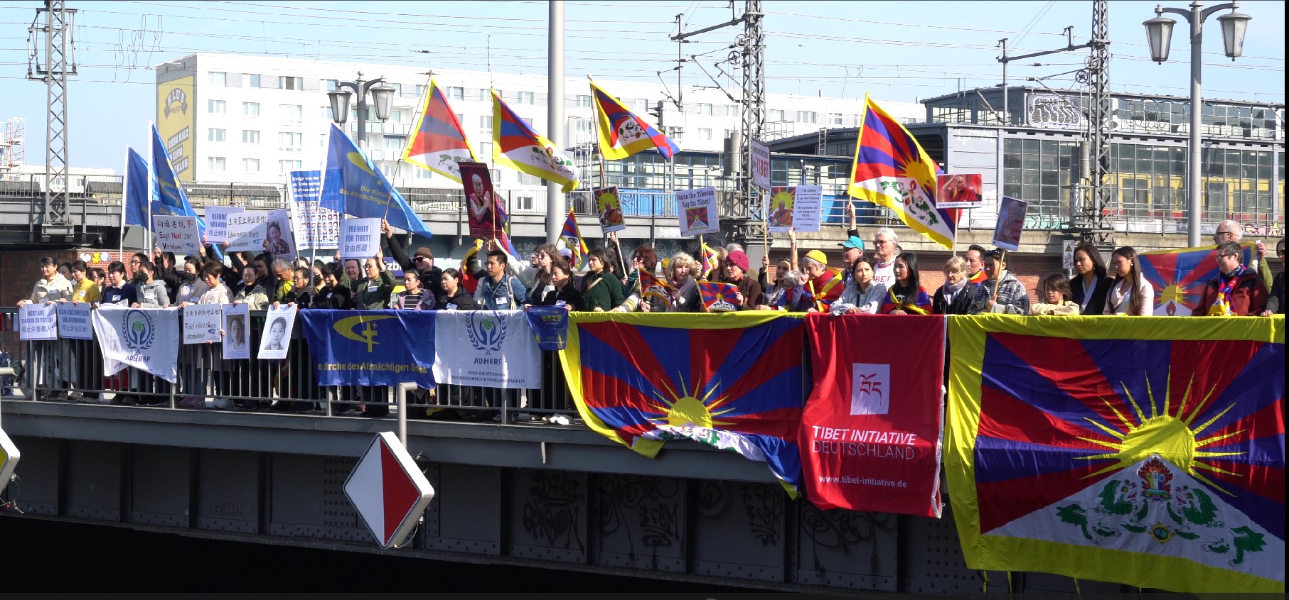 Tibetans in Germany Rally at Chinese Embassy to Mark 66th Tibetan ...